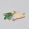 Christmas Cat Theme Alloy Enamel Pendants ENAM-CJC0013-16E-2