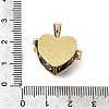 Brass Enamel Prayer Box Pendants KK-CJC0013-17G-01-3