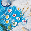 32Pcs Summer Beach Natural Shell Pendants FIND-SC0012-34-4