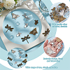 Tibetan Style Alloy Pendant Cabochon Settings with Transparent Glass Cabochons DIY-GO0002-31C-5