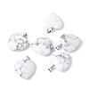 Natural Howlite Pendants G-G956-B43-FF-1