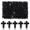 200Pcs Opaque Acrylic Beads SACR-FS0001-40B-1
