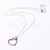 304 Stainless Steel Pendant Necklaces NJEW-L166-14-2