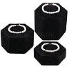 Flock Jewelry Necklace Organizer Display Stands ODIS-WH0009-33-1