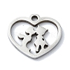 Non-Tarnish 304 Stainless Steel Charms STAS-C097-38B-P-1