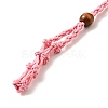 Braided Wax Rope Cord Macrame Pouch Necklace Making NJEW-J007-03-2