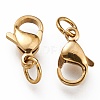 Ion Plating(IP) 304 Stainless Steel Lobster Claw Clasps STAS-G240-01C-G-3