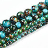 Baking Paint Glass Beads Strands DGLA-N003-10mm-B08-2