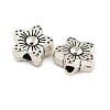 Tibetan Style Alloy Flower Beads TIBEB-Q060-016-LF-2