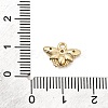 Brass Micro Pave Clear Cubic Zirconia Charms CU-CBA3D76-03G-03-3