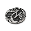 Rune Letters Alloy Pendants PALLOY-S193-01AS-09-2