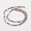 Faceted Natural Botswana Agate Round Beads Strands G-I166-01-4mm-2