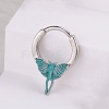 316L Stainless Steel Micro Pave Cubic Zirconia Hoop Nose Rings WG5D603-13-1