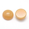 Natural Yellow Aventurine Cabochons G-P393-R36-12mm-2