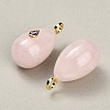 Natural Rose Quartz Pendants GG-CBA4625-02G-06-2