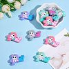 12Pcs 4 Colors Silicone Focal Beads JX774A-3