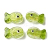 Handmade Foil Lampwork Fish Beads FOIL-Z001-01C-1