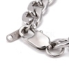 304 Stainless Steel Curb Chains Bracelets BJEW-JB06276-5