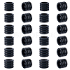 24Pcs Grooved Stainless Steel European Beads STAS-HS0001-81A-1