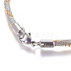 304 Stainless Steel Rope Chains Necklaces STAS-I111-07G-3