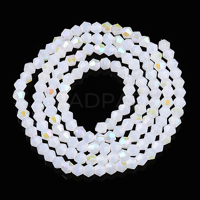 Imitation Jade Electroplate Glass Beads Strands EGLA-A039-J2mm-L06-1