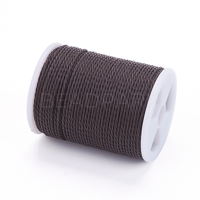 Round Waxed Polyester Cord YC-G006-01-1.0mm-22-1