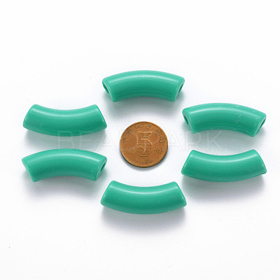 Opaque Acrylic Beads MACR-S372-001B-S035-1