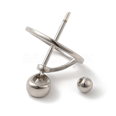 Anti-Tarnish Rhodium Plated 925 Sterling Silver Locket Style Planet Pinch Bails LS-STER-NH0001-55C-P-1