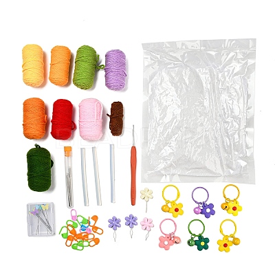 6 Style Fruit Yarn Knitting Beginner Kit DIY-F146-04-1