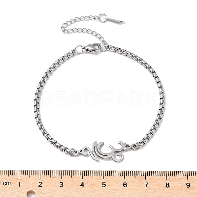 304 Stainless Steel Link Bracelets BJEW-Z107-01P-1