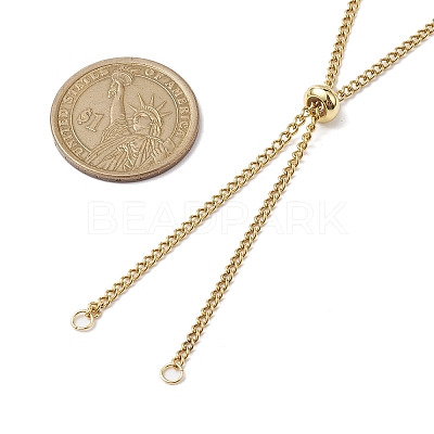 Adjustable 304 Stainless Steel Curb Chains Necklaces Making AJEW-JB01215-02-1
