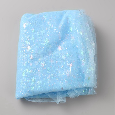 Star Pattern Nylon Fabric DIY-WH0308-934B-1