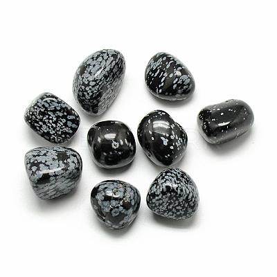 Natural Snowflake Obsidian Gemstone Beads G-S218-09-1