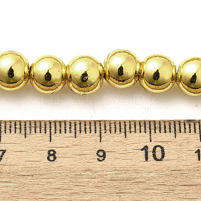 Electroplated Synthetic Magnetic Hematite Beads Strands G-L613-F01-02C-1