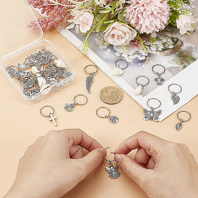 33Pcs Ocean Theme DIY Hair Accessories PALLOY-PH01468-1