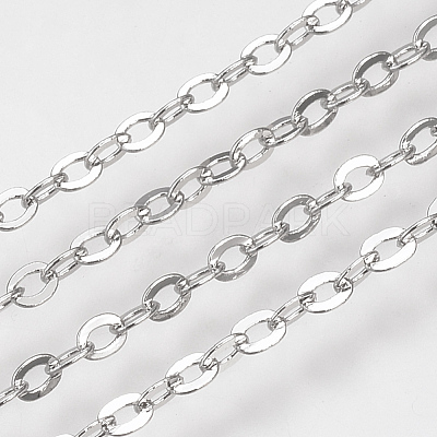 Brass Cable Chains KK-S332-21P-1