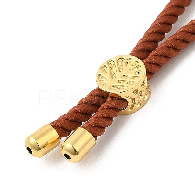 Twisted Nylon Cord Silder Bracelets DIY-B066-03G-01-1