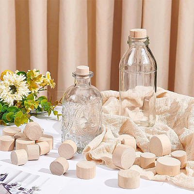 36Pcs 6 Style Bamboo Bottle Stoppers FIND-BC0002-85-1