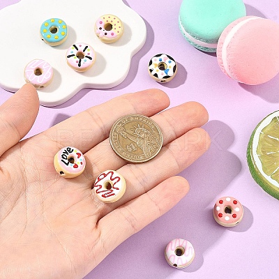 9Pcs 9 Styles Handmade Porcelain Enamel Beads PORC-YW0001-83-1