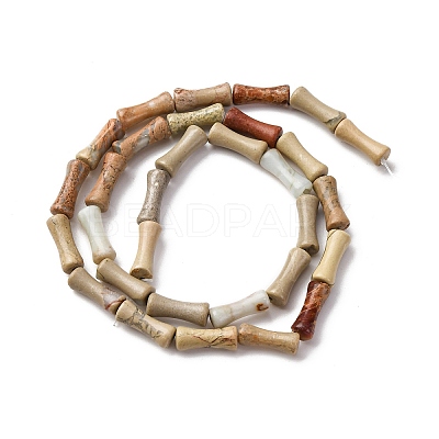 Natural Aqua Terra Jasper Beads Strands G-L624-G03-12x5mm-1