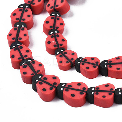 Handmade Polymer Clay Bead Strands X-CLAY-N011-43B-07-1