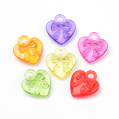 Transparent Acrylic Charms TACR-S144-57-1