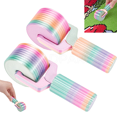 Plastic Roller Brush AJEW-WH0886-56A-1