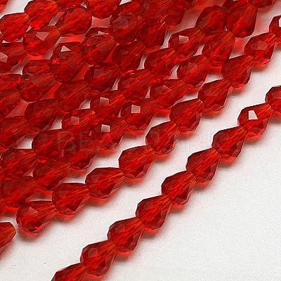 Glass Beads Strands X-EGLA-E010-8x12mm-08-1