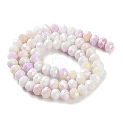 Electroplate Glass Beads Strands LAMP-S068-02F-1