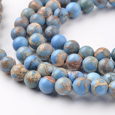 Natural Imperial Jasper Beads Strands LS-G-I122-10mm-13-1