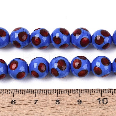 Handmade Lampwork Beads Strands LAMP-N037-02B-1