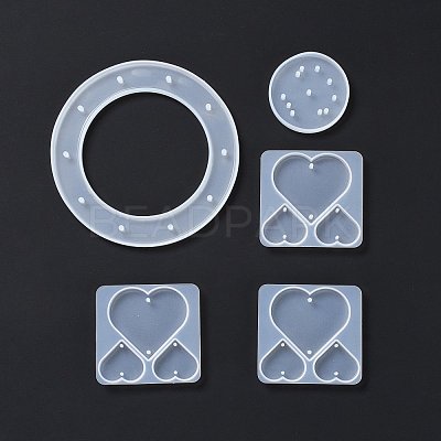 DIY Heart Wind Chime Making Kits DIY-C054-12-1