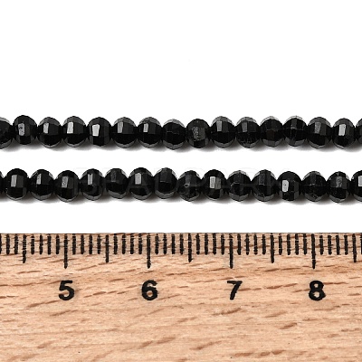 Natural Black Tourmaline Beads Strands G-K376-I02-3x4mm-1