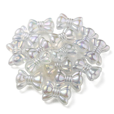 UV Plating Luminous Transparent Acrylic Beads OACR-P010-08C-1